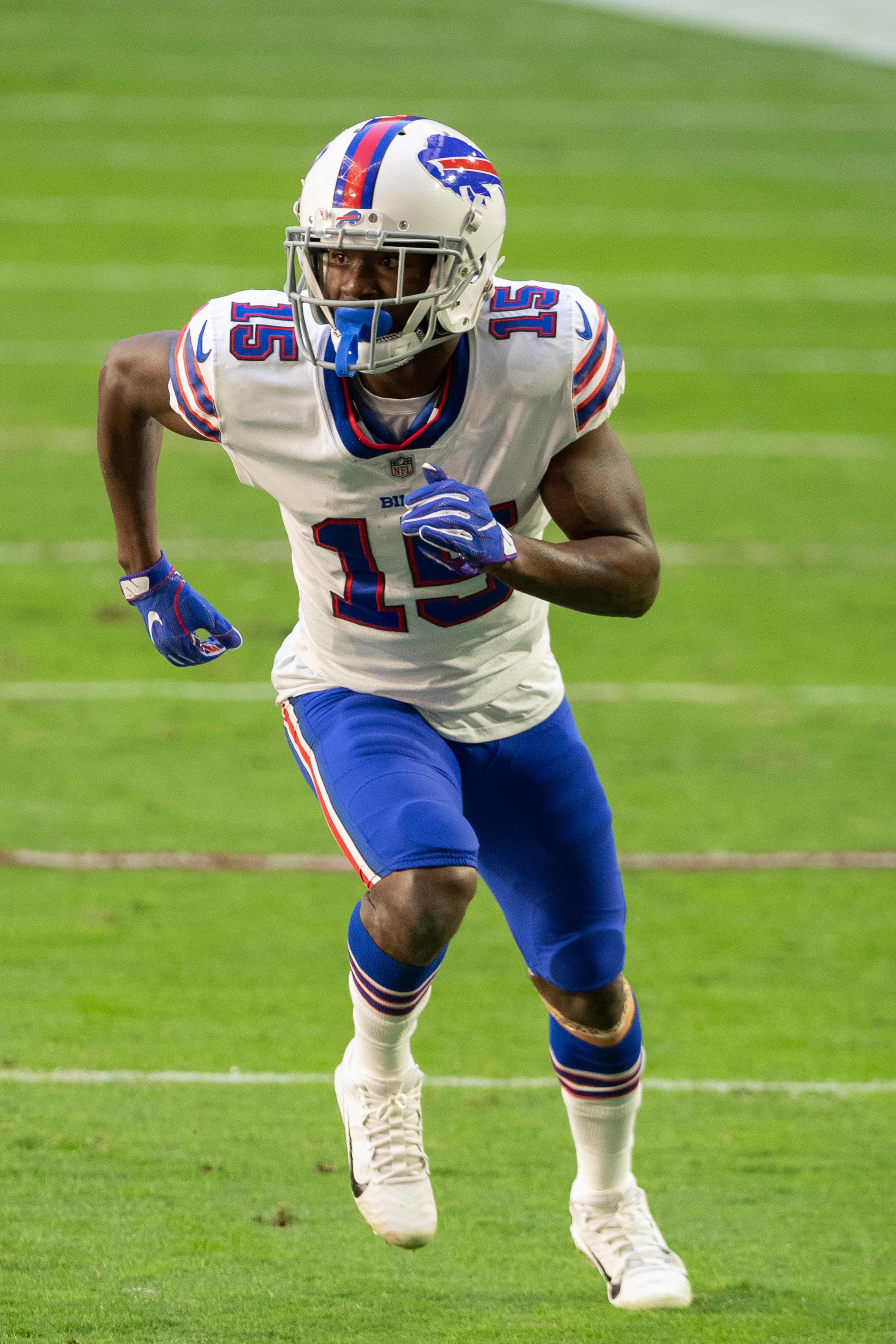 Buffalo Bills wide receiver John Brown (15) in action against the Arizona Cardinals during an NFL football game, Sunday, Nov. 15, 2020, in Glendale, Ariz. (AP Photo/Jennifer Stewart)