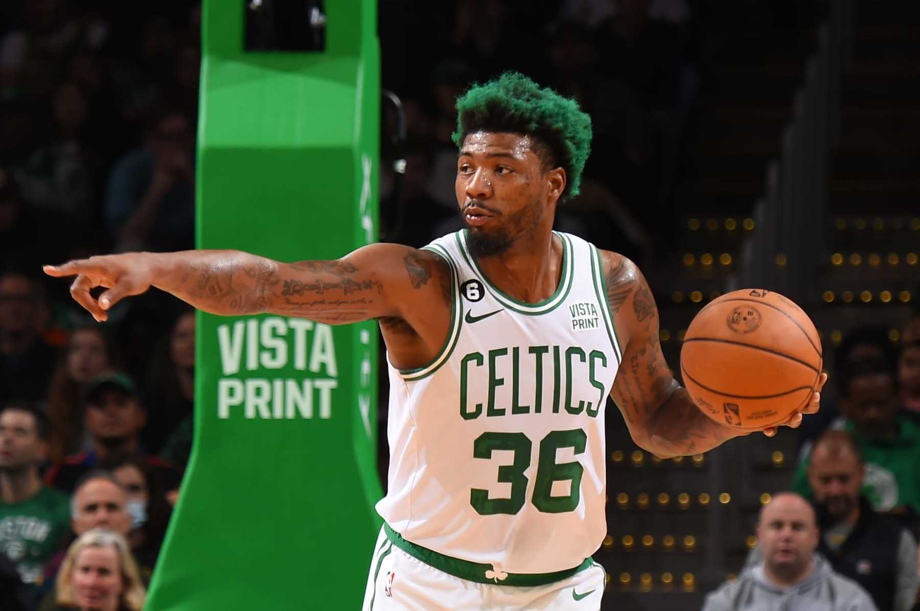 Nike Men's Marcus Smart Boston Celtics Name & Number Player T
