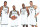 Giannis Antetokounmpo, Damian Lillard, Khris Middleton and Brook Lopez