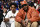PHILADELPHIA, PA - APRIL 25: Carmelo Anthony and Kiyan Anthony attend the game between the New York Knicks and the Philadelphia 76ers during Round 1 Game 3 of the 2024 NBA Playoffs on April 25, 2024 at the Wells Fargo Center in Philadelphia, Pennsylvania NOTE TO USER: User expressly acknowledges and agrees that, by downloading and/or using this Photograph, user is consenting to the terms and conditions of the Getty Images License Agreement. Mandatory Copyright Notice: Copyright 2024 NBAE (Photo by David Dow/NBAE via Getty Images)