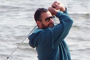 Photo: Adam Sandler Practices Swing During 'Happy Gilmore 2' Filming at Golf Course
