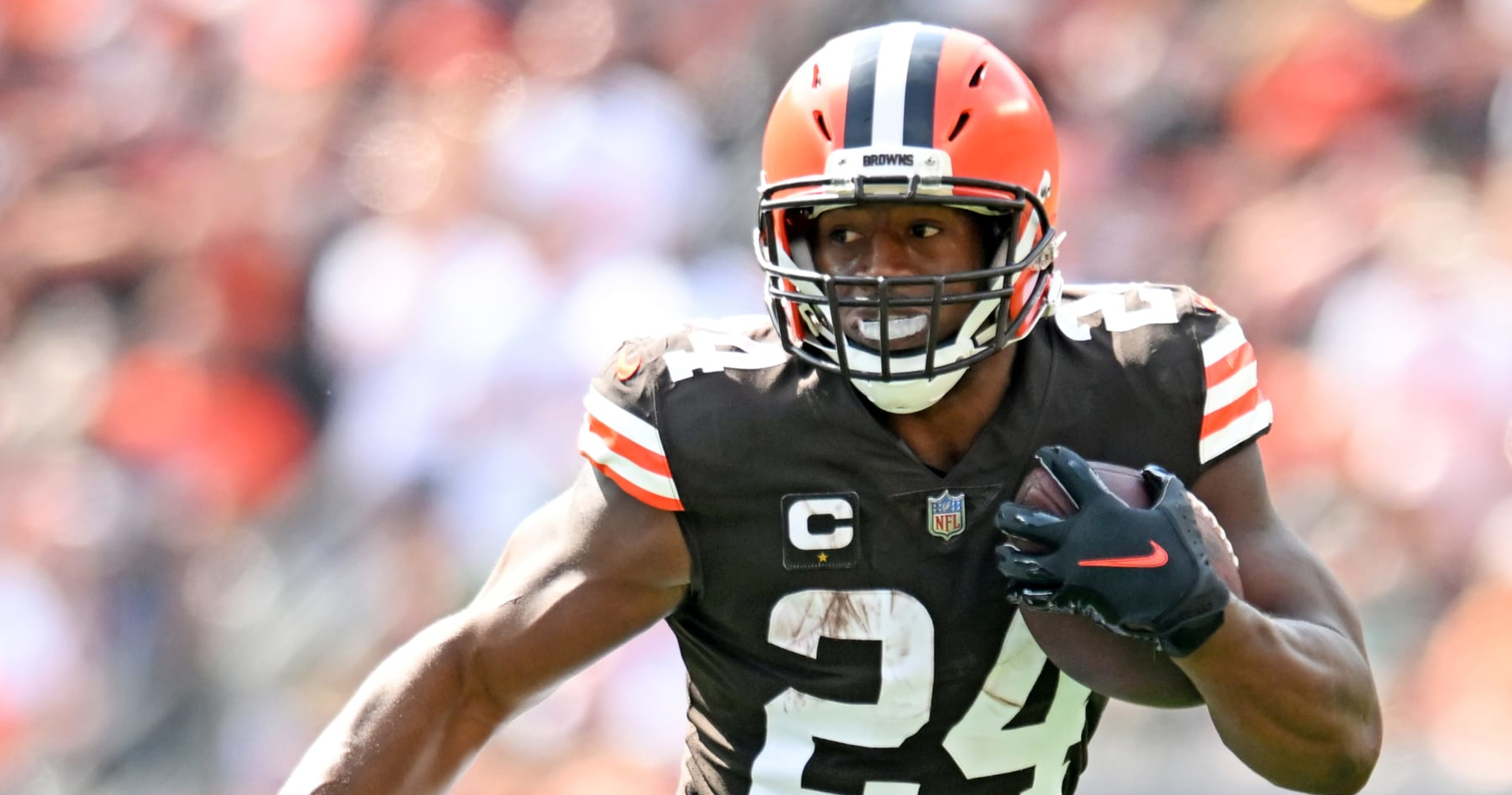 Nick Chubb is the NFL's best running back in Madden 24