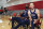 LAS VEGAS, NV - JULY 8:   LeBron James #6 of the USAB Mens Team and Stephen Curry #4 of the USAB Mens Team look on during the USAB Men's Training Camp on July 8, 2024 at UNLV in Las Vegas, Nevada. NOTE TO USER: User expressly acknowledges and agrees that, by downloading and or using this photograph, User is consenting to the terms and conditions of the Getty Images License Agreement. Mandatory Copyright Notice: Copyright 2024 NBAE (Photo by Jim Poorten/NBAE via Getty Images)