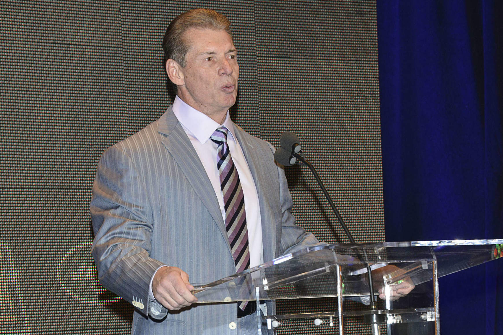NEW YORK, NY - APRIL 04: Vince McMahon attends the WrestleMania 29 Press Conference at Radio City Music Hall on April 4, 2013 in New York City. (Photo by Eugene Gologursky/WireImage) NEW YORK, NY - APRIL 04: Vince McMahon attends the WrestleMania 29 Press Conference at Radio City Music Hall on April 4, 2013 in New York City. (Photo by Eugene Gologursky/WireImage)