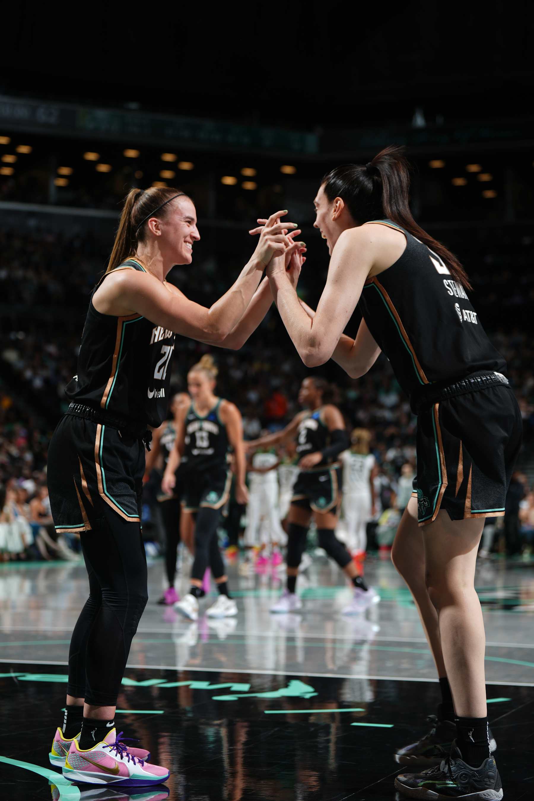 Sabrina Ionescu and Breanna Stewart