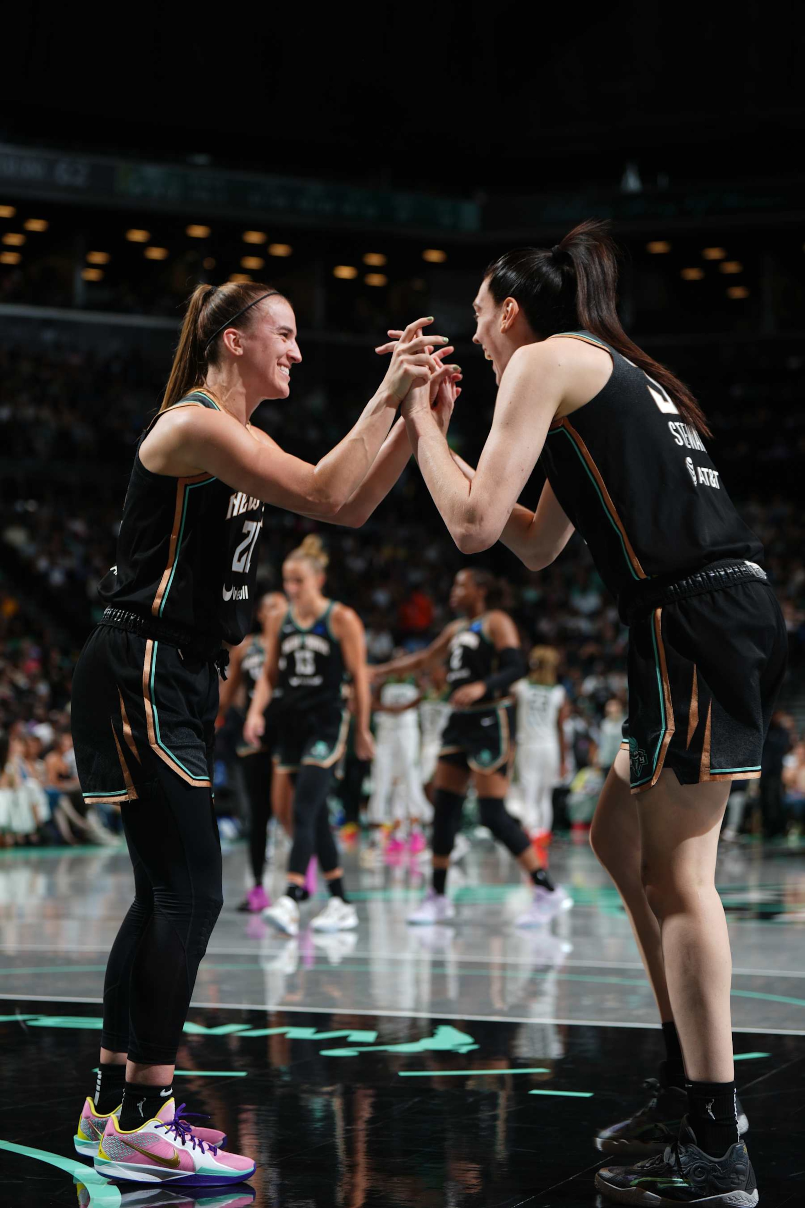 Sabrina Ionescu and Breanna Stewart