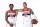 WASHINGTON, DC -  SEPTEMBER 23: Delon Wright #55 and Kyle Kuzma #33 of the Washington Wizards pose for a portrait during NBA Media Day on September 23, 2022 at Entertainment and Sports Arena in Washington, DC. NOTE TO USER: User expressly acknowledges and agrees that, by downloading and or using this Photograph, user is consenting to the terms and conditions of the Getty Images License Agreement. Mandatory Copyright Notice: Copyright 2022 NBAE (Photo by Stephen Gosling/NBAE via Getty Images)