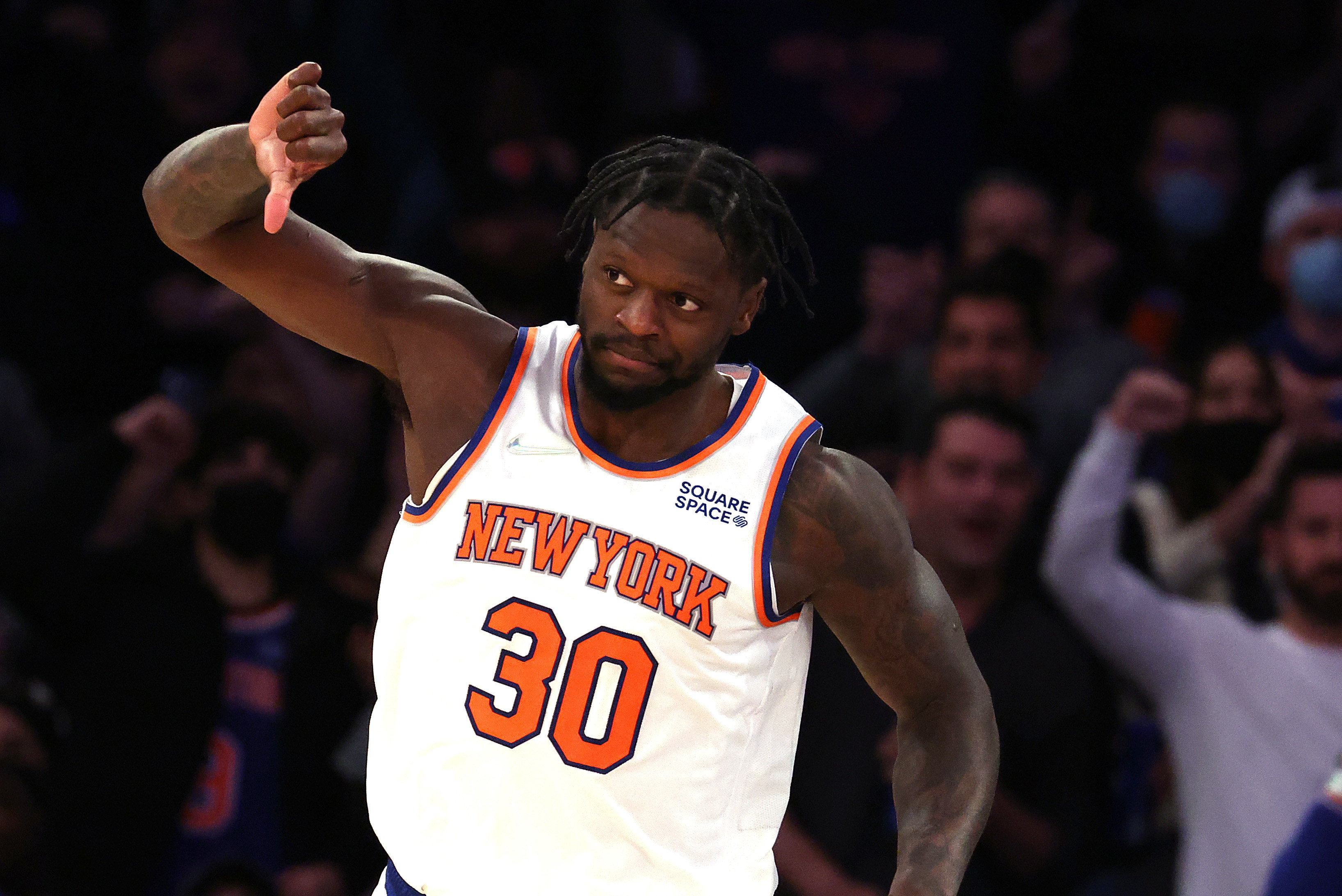 Julius Randle Says His Thumbs Down to Knicks Fans Meant 'Shut the F--k Up'