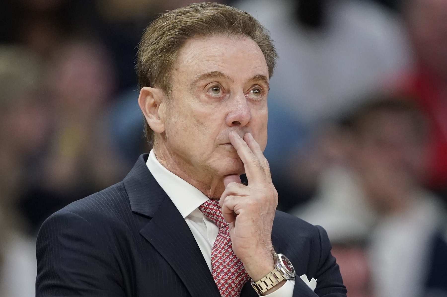 MILWAUKEE, WISCONSIN - FEBRUARY 10: Head coach Rick Pitino of the St. John's Red Storm reacts during the second half against the Marquette Golden Eagles at Fiserv Forum on February 10, 2024 in Milwaukee, Wisconsin. (Photo by Patrick McDermott/Getty Images)