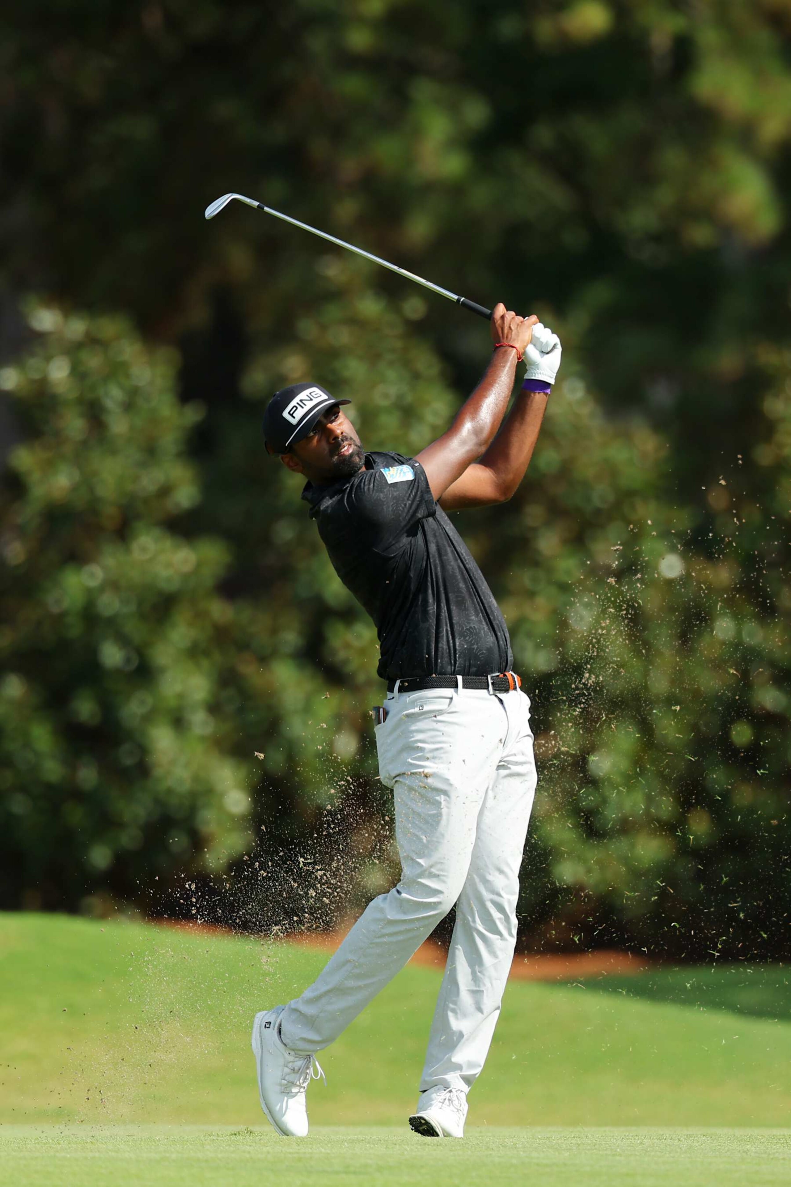 ATLANTA, GEORGIA - AUGUST 31: Sahith Theegala of United States plays a shot on the seventh hole during the third round of the TOUR Championship at East Lake Golf Club on August 31, 2024 in Atlanta, Georgia. (Photo by Kevin C. Cox/Getty Images) ATLANTA, GEORGIA - AUGUST 31: Sahith Theegala of United States plays a shot on the seventh hole during the third round of the TOUR Championship at East Lake Golf Club on August 31, 2024 in Atlanta, Georgia. (Photo by Kevin C. Cox/Getty Images)