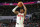 CHARLOTTE, NC - APRIL 7: Jalen Green #4 of the Houston Rockets shoots a three point basket during the game  on April 7, 2023 at Spectrum Center in Charlotte, North Carolina. NOTE TO USER: User expressly acknowledges and agrees that, by downloading and or using this photograph, User is consenting to the terms and conditions of the Getty Images License Agreement. Mandatory Copyright Notice: Copyright 2023 NBAE (Photo by Kent Smith/NBAE via Getty Images)