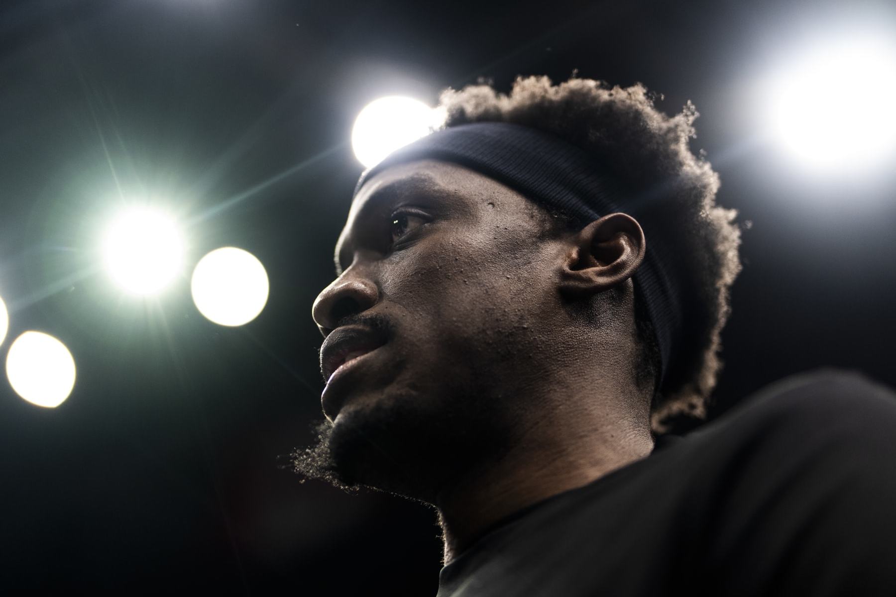 TORONTO, ON - NOVEMBER 24: Pascal Siakam #43 of the Toronto Raptors takes the court before playing the Chicago Bulls in their NBA In-Season Tournament game at the Scotiabank Arena on November 24, 2023 in Toronto, Ontario, Canada. NOTE TO USER: User expressly acknowledges and agrees that, by downloading and/or using this Photograph, user is consenting to the terms and conditions of the Getty Images License Agreement. (Photo by Mark Blinch/Getty Images)