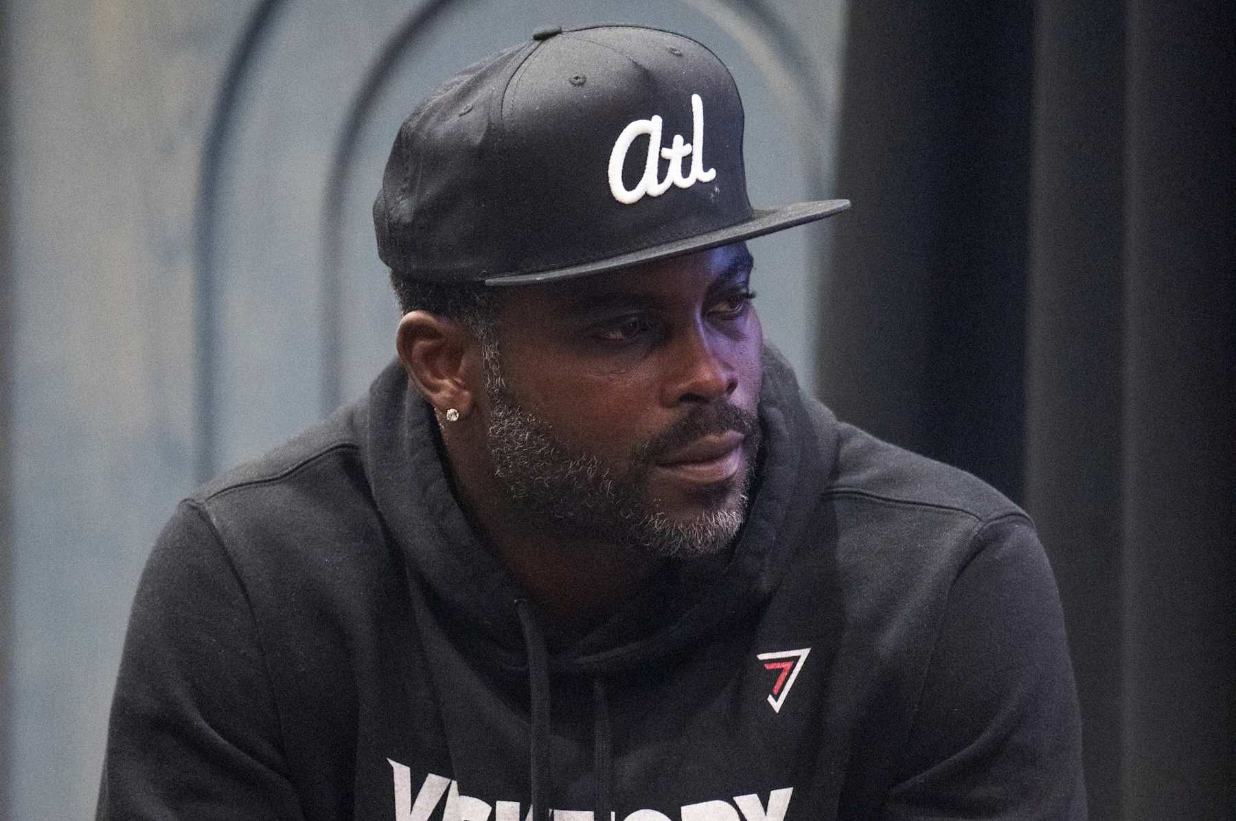 ATLANTA, GEORGIA - OCTOBER 25: Michael Vick attends Vote Or Else Atlanta Townhall at The Gathering Spot on October 25, 2024 in Atlanta, Georgia. (Photo by Prince Williams/WireImage)