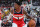 SAITAMA, JAPAN - SEPTEMBER 30: Bradley Beal #3 of the Washington Wizards dribbles the ball during the game against the Golden State Warriors as part of the 2022 NBA Japan Games on September 30, 2022 at Saitama Super Arena in Saitama, Japan . NOTE TO USER: User expressly acknowledges and agrees that, by downloading and or using this Photograph, user is consenting to the terms and conditions of the Getty Images License Agreement. Mandatory Copyright Notice: Copyright 2022 NBAE (Photo by Stephen Gosling/NBAE via Getty Images)