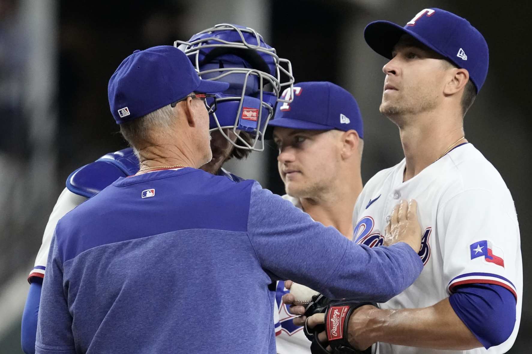 Rangers beat Royals 4-0 after deGrom exits with sore wrist - The