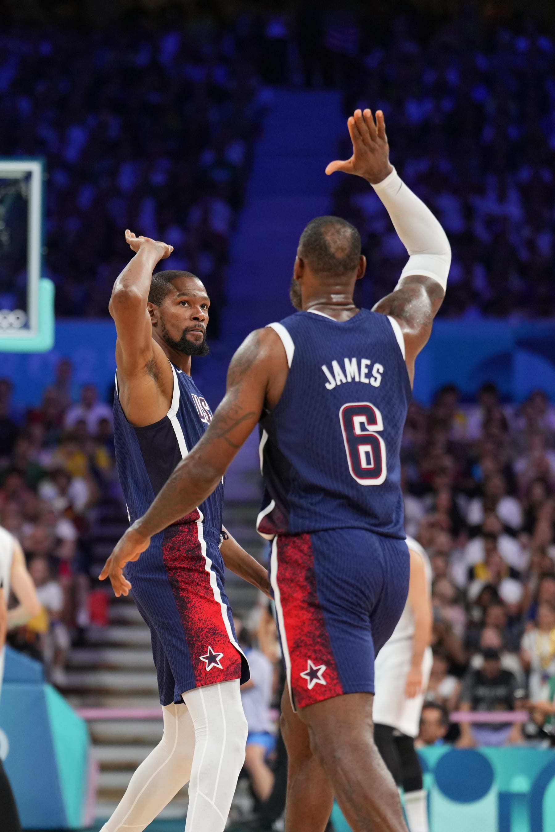 Kevin Durant and LeBron James