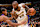 LOS ANGELES, CA - NOVEMBER 10: LeBron James #23 of the Los Angeles Lakers handles the ball during the game against the Toronto Raptors on November 10, 2024 at Crypto.Com Arena in Los Angeles, California. NOTE TO USER: User expressly acknowledges and agrees that, by downloading and/or using this Photograph, user is consenting to the terms and conditions of the Getty Images License Agreement. Mandatory Copyright Notice: Copyright 2024 NBAE (Photo by Adam Pantozzi/NBAE via Getty Images)