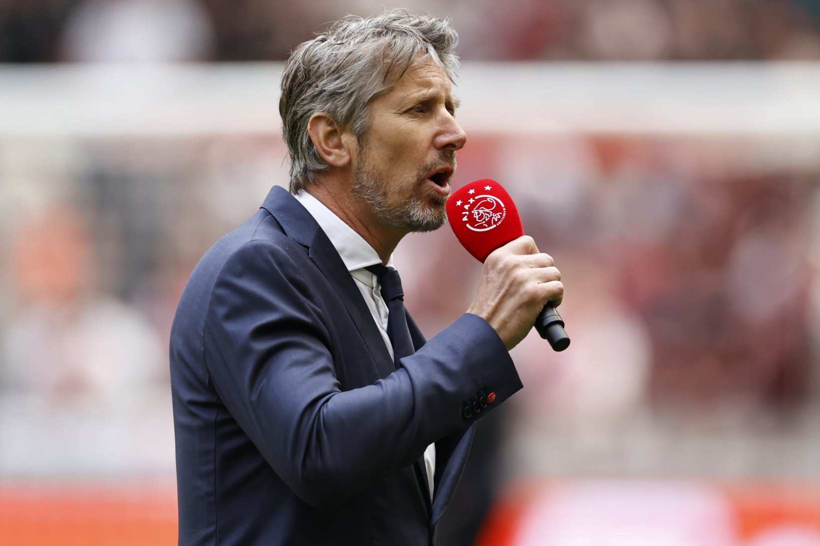 AMSTERDAM - Ajax general manager Edwin van der Sar during the Dutch premier league match between Ajax Amsterdam and FC Utrecht at the Johan Cruijff ArenA on May 21, 2023 in Amsterdam, Netherlands. ANP MAURICE VAN STONE (Photo by ANP via Getty Images)