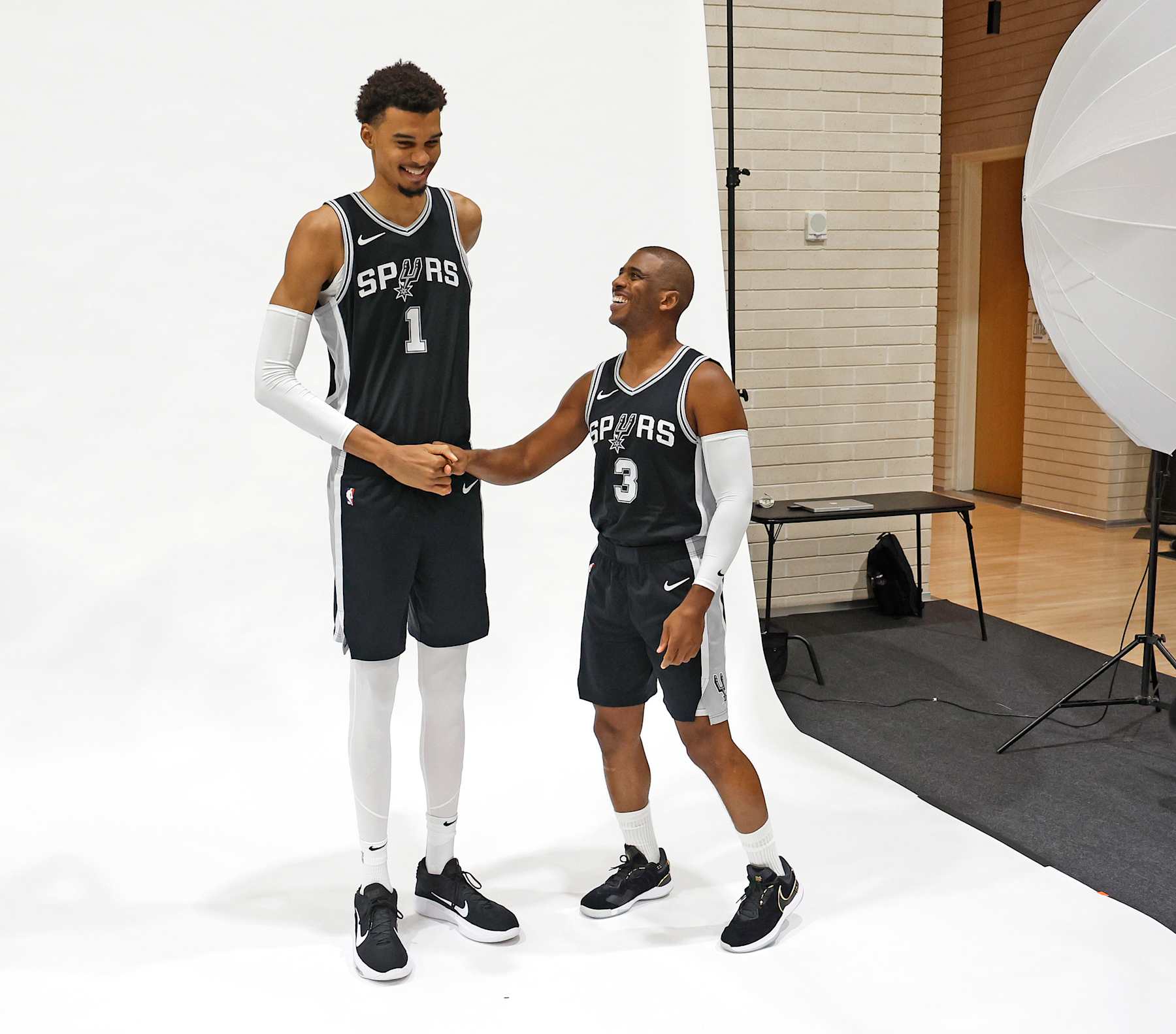 Victor Wembanyama and Chris Paul