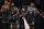 BOSTON, MA - MAY 30: Kevin Durant #7, James Harden #13 and Kyrie Irving #11 of the Brooklyn Nets react to a play during the game against the Boston Celtics during Round 1, Game 4 of the 2021 NBA Playoffs on May 30, 2021 at the TD Garden in Boston, Massachusetts.  NOTE TO USER: User expressly acknowledges and agrees that, by downloading and or using this photograph, User is consenting to the terms and conditions of the Getty Images License Agreement. Mandatory Copyright Notice: Copyright 2021 NBAE  (Photo by Brian Babineau/NBAE via Getty Images)