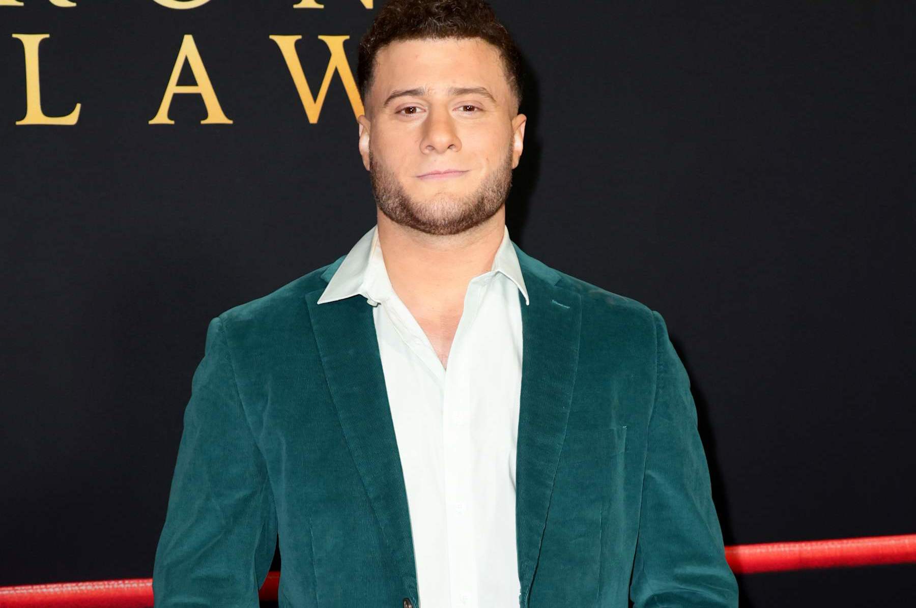LOS ANGELES, CALIFORNIA - DECEMBER 11: Maxwell Jacob Friedman attends the Los Angeles Premiere Of A24's "The Iron Claw" at DGA Theater Complex on December 11, 2023 in Los Angeles, California. (Photo by Momodu Mansaray/Getty Images)