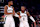 NEW YORK, NEW YORK - NOVEMBER 08: Giannis Antetokounmpo #34 and Damian Lillard #0 of the Milwaukee Bucks prepare for the opening tipoff against the New York Knicks at Madison Square Garden on November 08, 2024 in New York City. NOTE TO USER: User expressly acknowledges and agrees that, by downloading and or using this photograph, User is consenting to the terms and conditions of the Getty Images License Agreement. (Photo by Elsa/Getty Images)
