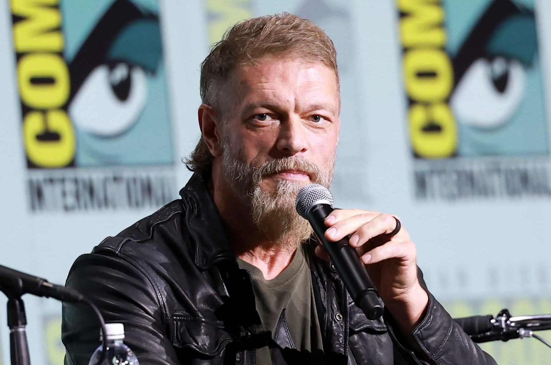 SAN DIEGO, CALIFORNIA - JULY 25: Adam Copeland speaks onstage during the "Percy Jackson And The Olympians" panel during 2024 Comic-Con International at San Diego Convention Center on July 25, 2024 in San Diego, California. (Photo by Matt Winkelmeyer/Getty Images)