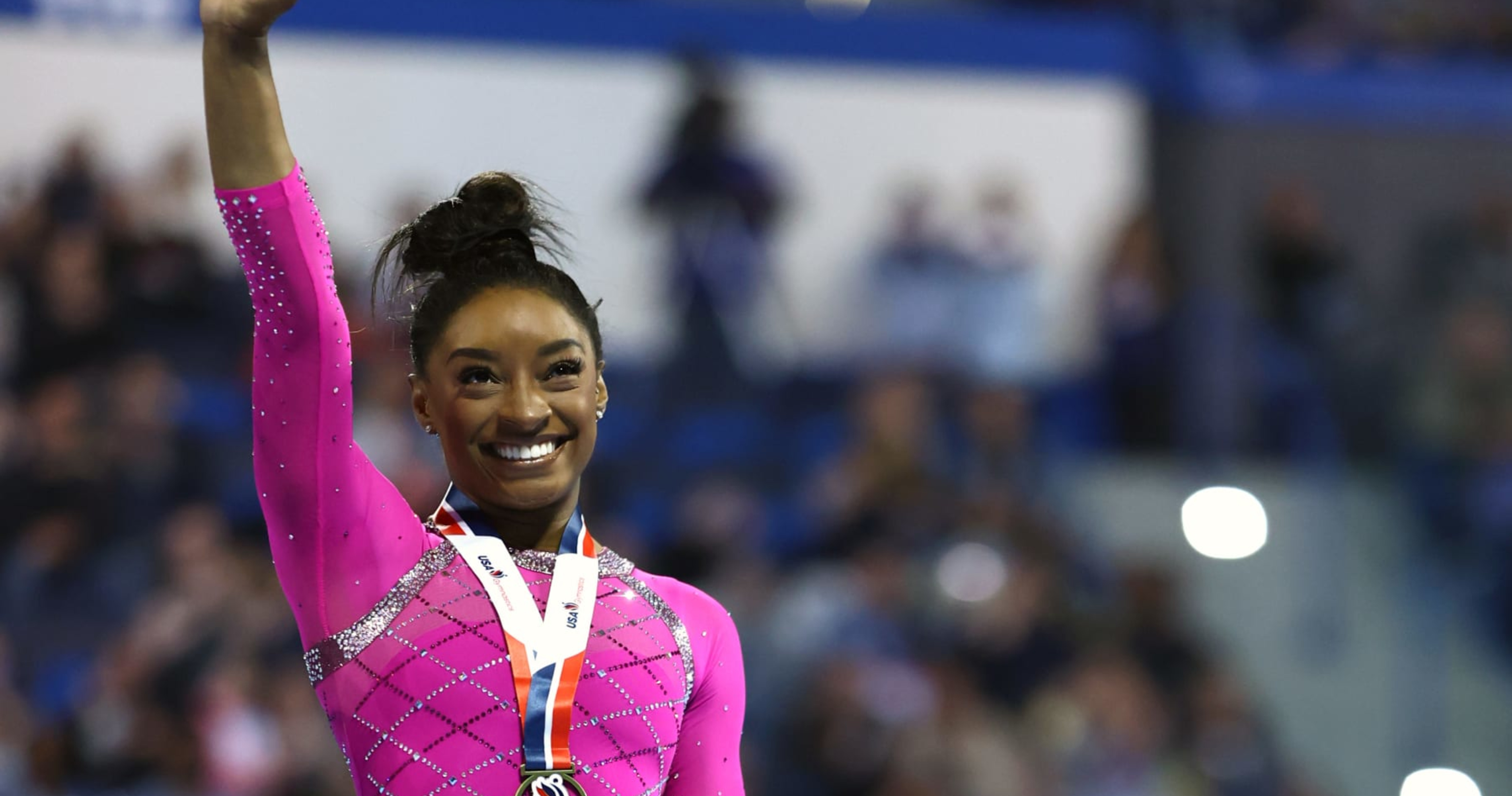 Simone Biles Celebrated By Fans After Winning AllAround Title at 2024 US Classic News, Scores