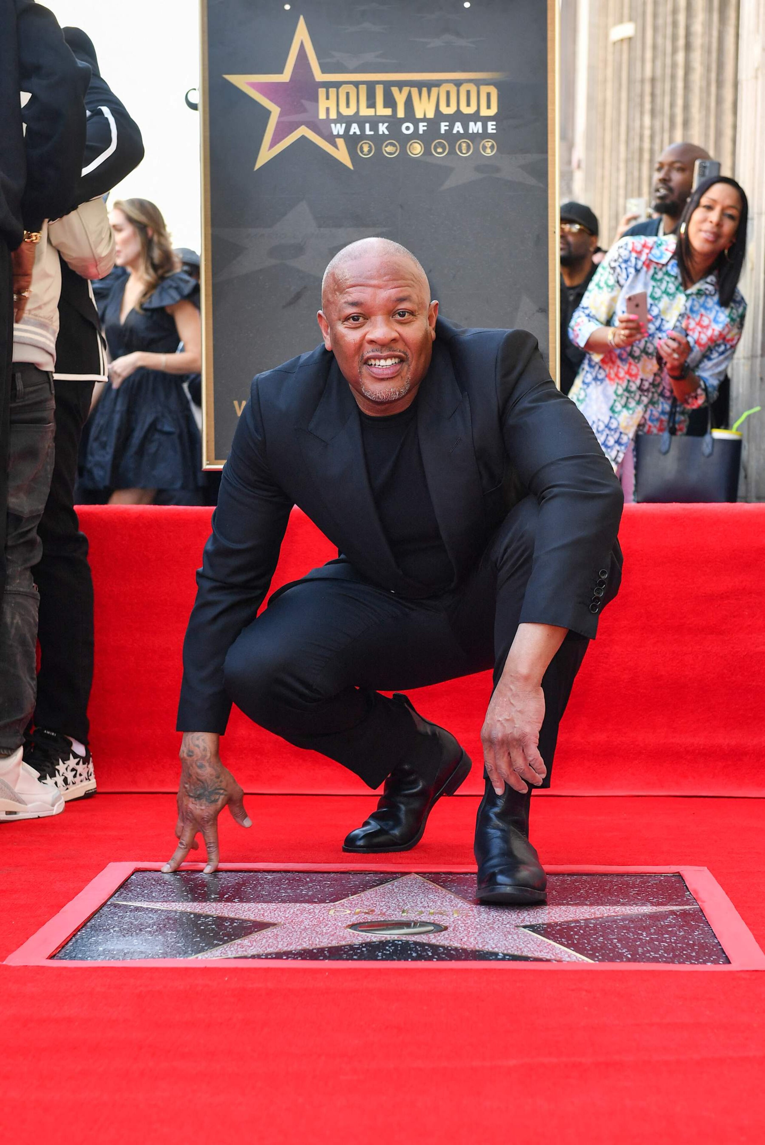 US rapper Dr. Dre poses at his Hollywood Walk of Fame ceremony in Hollywood, California, on March 19, 2024. (Photo by VALERIE MACON / AFP) (Photo by VALERIE MACON/AFP via Getty Images) US rapper Dr. Dre poses at his Hollywood Walk of Fame ceremony in Hollywood, California, on March 19, 2024. (Photo by VALERIE MACON / AFP) (Photo by VALERIE MACON/AFP via Getty Images)