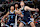 MEMPHIS, TN - OCTOBER 31: Jaylen Wells #0 and Zach Edey #14 of the Memphis Grizzlies looks on during the game against the Milwaukee Bucks on October 31, 2024 at FedExForum in Memphis, Tennessee. NOTE TO USER: User expressly acknowledges and agrees that, by downloading and or using this photograph, User is consenting to the terms and conditions of the Getty Images License Agreement. Mandatory Copyright Notice: Copyright 2024 NBAE (Photo by Joe Murphy/NBAE via Getty Images)