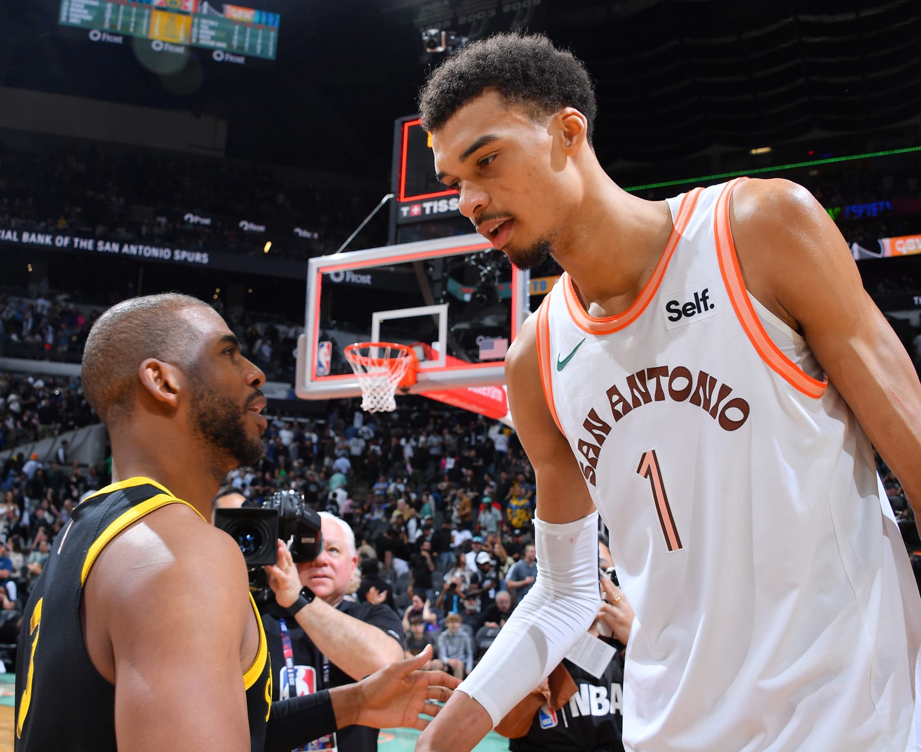 Chris Paul and Victor Wembanyama