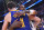 SAN FRANCISCO, CA - APRIL 2: Klay Thompson #11 of the Golden State Warriors and Kyrie Irving #11 of the Dallas Mavericks embrace after the game on April 2, 2024 at Chase Center in San Francisco, California. NOTE TO USER: User expressly acknowledges and agrees that, by downloading and or using this photograph, user is consenting to the terms and conditions of Getty Images License Agreement. Mandatory Copyright Notice: Copyright 2024 NBAE (Photo by Noah Graham/NBAE via Getty Images)
