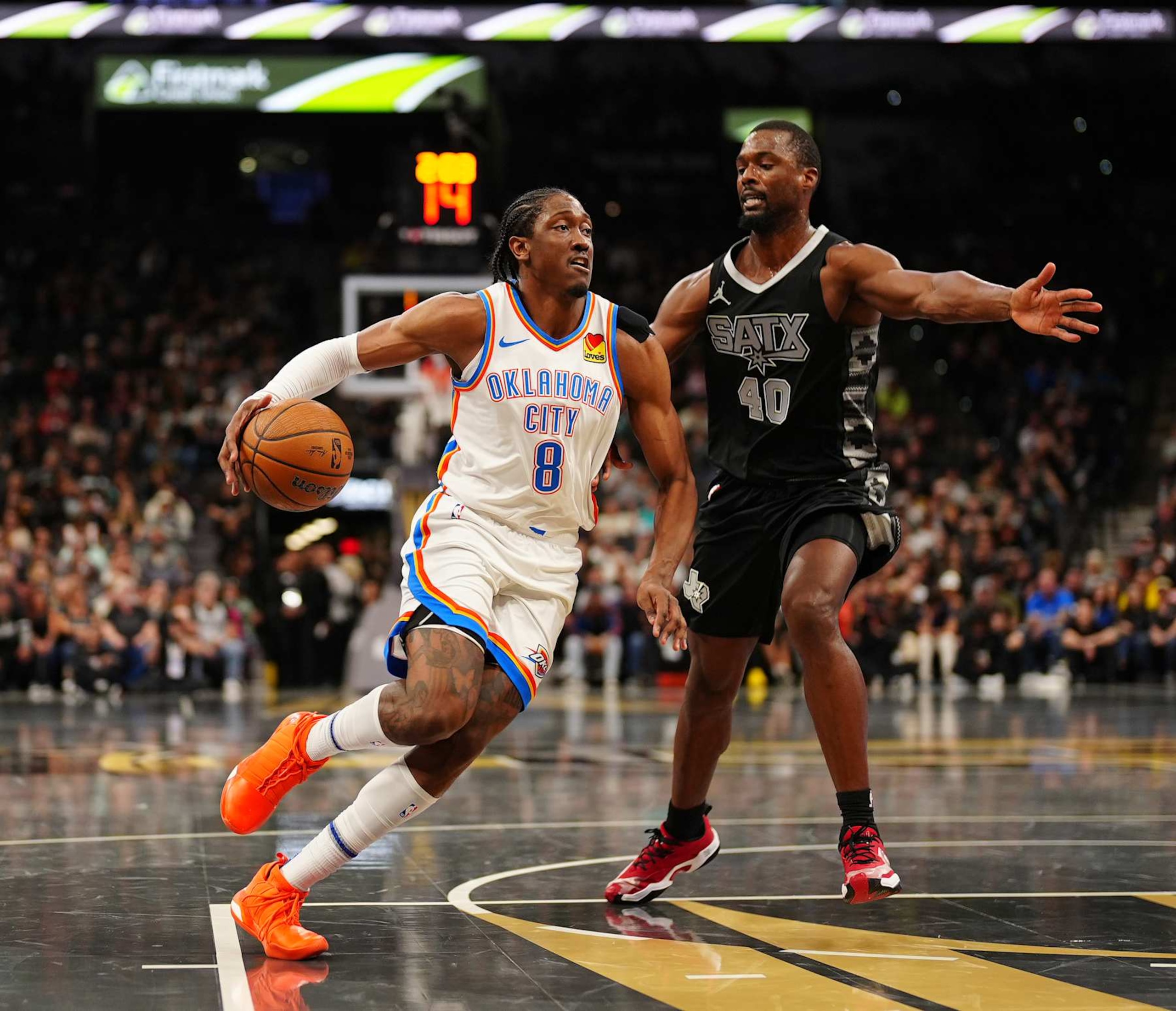 Jalen Williams and Harrison Barnes