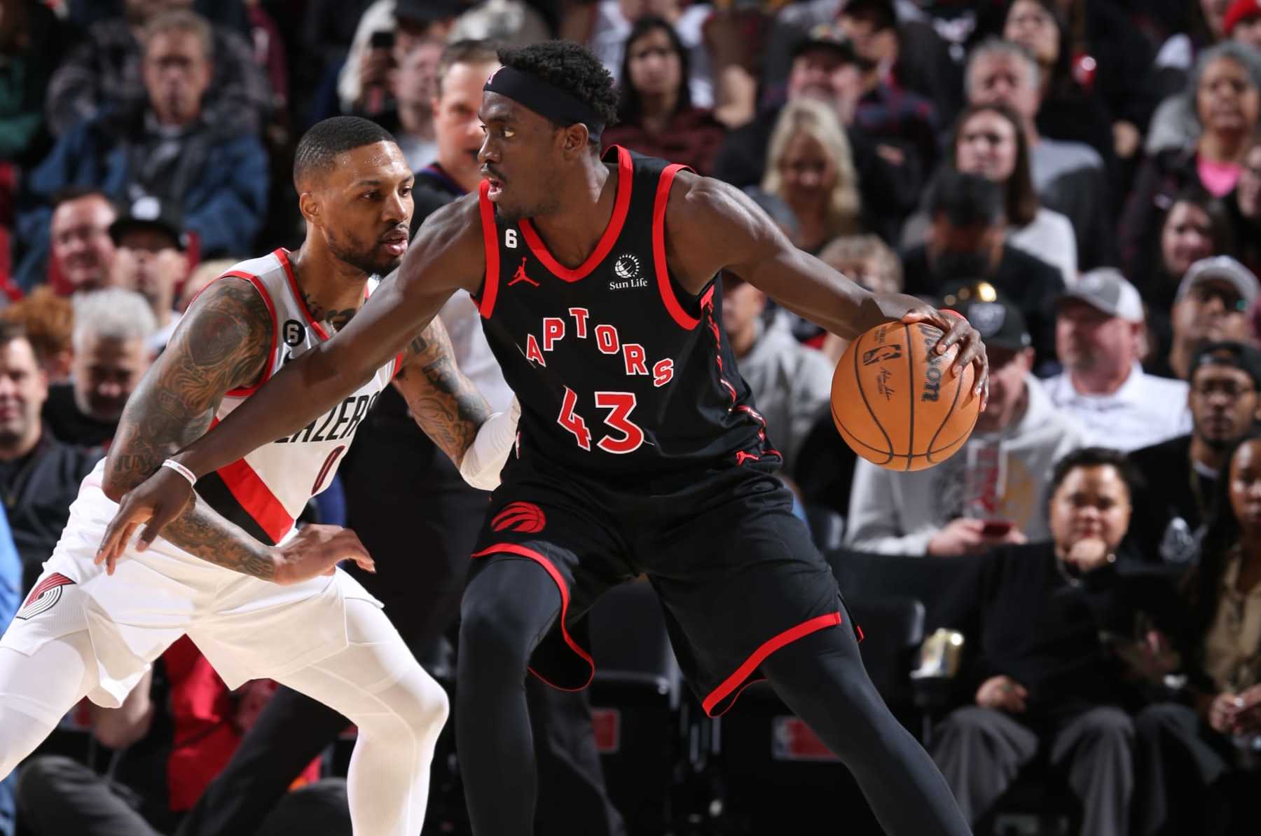 Toronto Raptors Pascal Siakam EN FLAMME Print