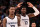 MEMPHIS, TENNESSEE - MARCH 11: Ja Morant #12 of the Memphis Grizzlies and Jaren Jackson Jr. #13 of the Memphis Grizzlies react during the game against the New York Knicks at FedExForum on March 11, 2022 in Memphis, Tennessee. NOTE TO USER: User expressly acknowledges and agrees that , by downloading and or using this photograph, User is consenting to the terms and conditions of the Getty Images License Agreement.  (Photo by Justin Ford/Getty Images)