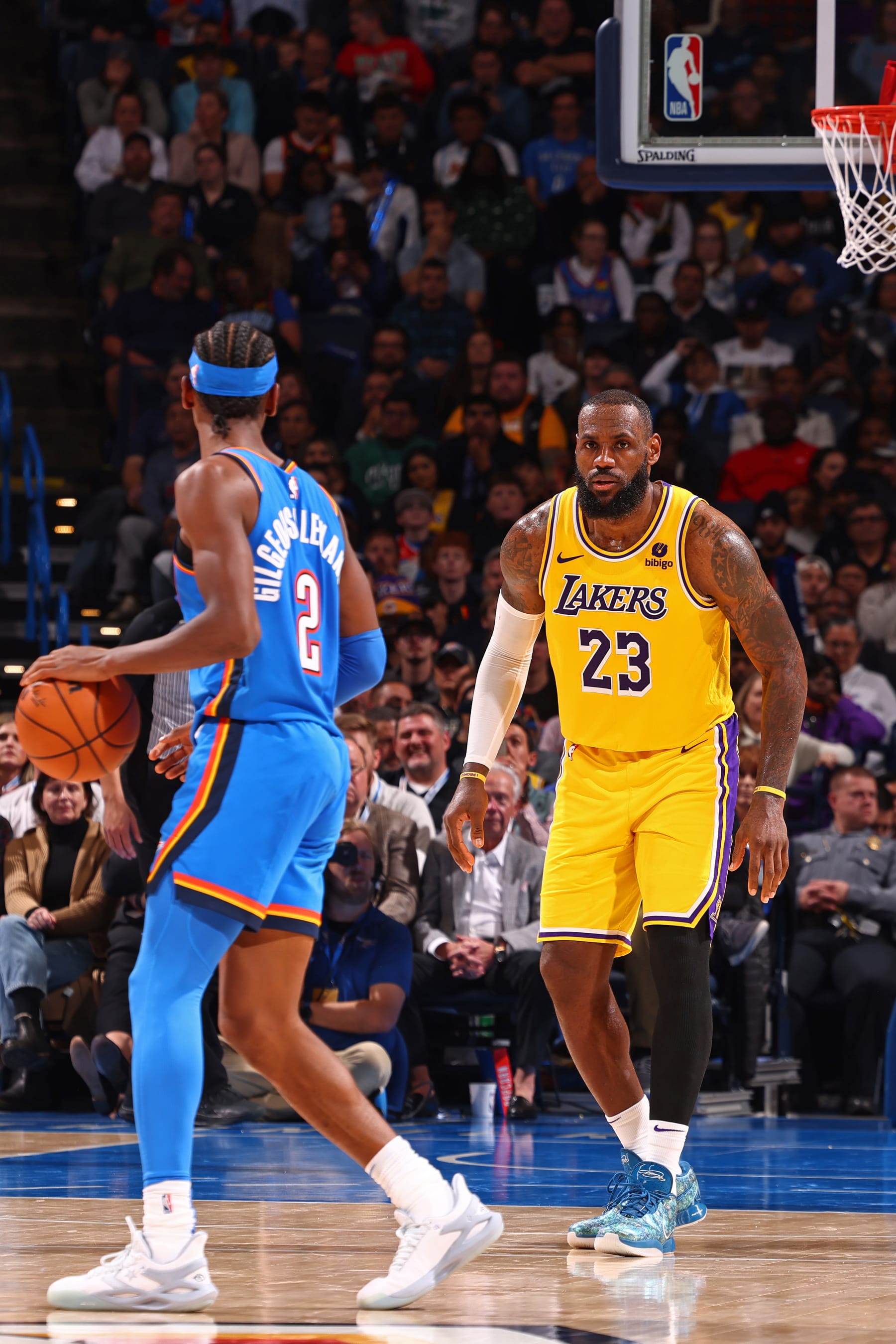 Shai Gilgeous-Alexander and LeBron James