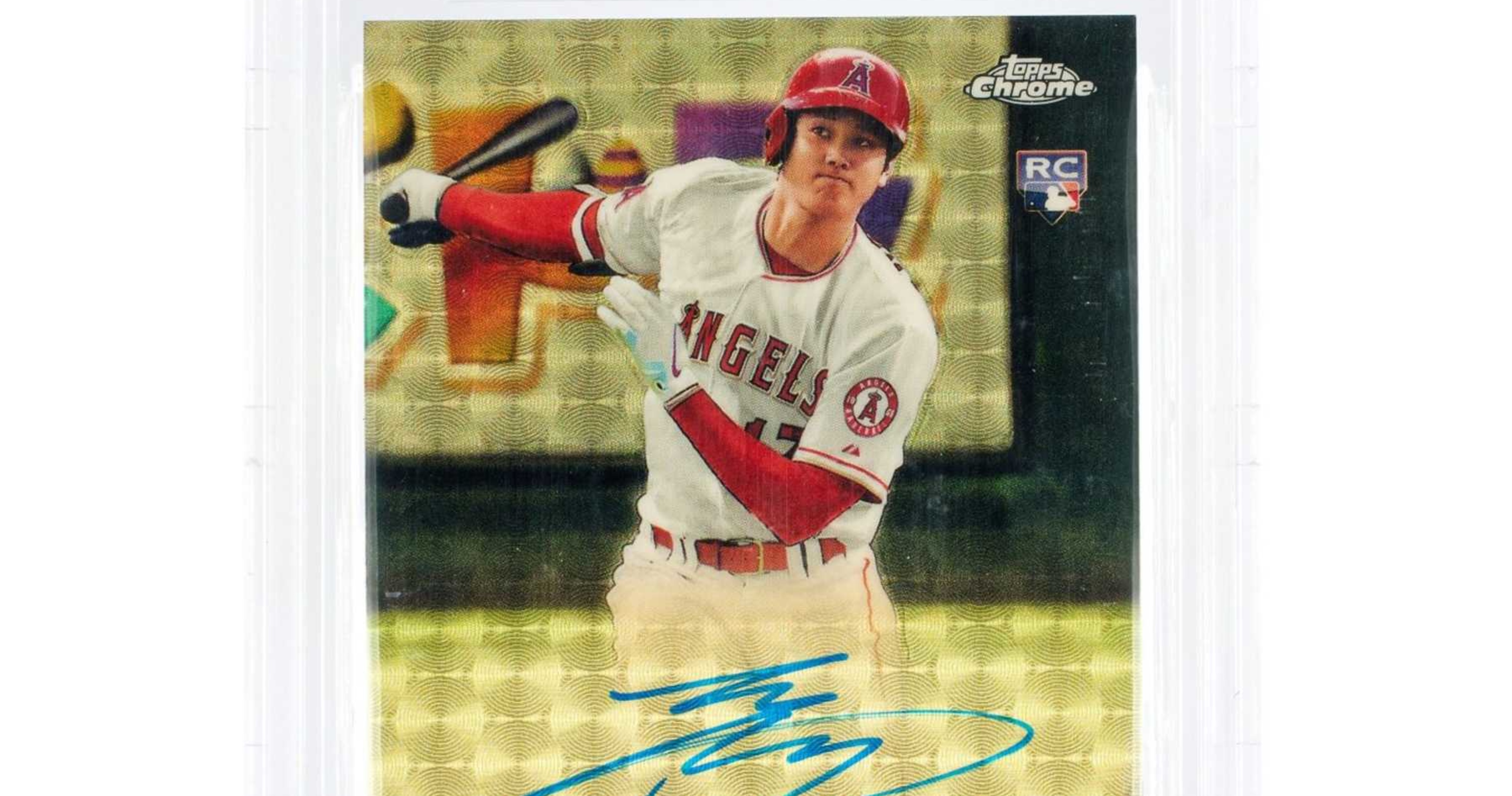 Photo Shohei Ohtani Autographed Card Shatters Record for MLB Legend at