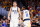 DENVER, COLORADO - NOVEMBER 3: Luka Doncic #77 of the Dallas Mavericks and Kyrie Irving #11 of the Dallas Mavericks looks on against the Denver Nuggets during the NBA In-Season Tournament at Ball Arena on November 3, 2023 in Denver, Colorado. NOTE TO USER: User expressly acknowledges and agrees that, by downloading and or using this photograph, User is consenting to the terms and conditions of the Getty Images License Agreement. (Photo by C. Morgan Engel/Getty Images)