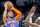 OKLAHOMA CITY, OKLAHOMA - NOVEMBER 21: Jalen Brunson #11 of the New York Knicks shoots over Shai Gilgeous-Alexander #2 of the Oklahoma City Thunder during the third quarter at Paycom Center on November 21, 2022 in Oklahoma City, Oklahoma. NOTE TO USER: User expressly acknowledges and agrees that, by downloading and or using this photograph, User is consenting to the terms and conditions of the Getty Images License Agreement.  (Photo by Ian Maule/Getty Images)