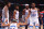OKLAHOMA CITY, OK - FEBRUARY 23: Jaylin Williams #6 and Cason Wallace #22 of the Oklahoma City Thunder help up Kenrich Williams #34 during the game against the Washington Wizards on February 23, 2024 at Paycom Arena in Oklahoma City, Oklahoma. NOTE TO USER: User expressly acknowledges and agrees that, by downloading and or using this photograph, User is consenting to the terms and conditions of the Getty Images License Agreement. Mandatory Copyright Notice: Copyright 2024 NBAE (Photo by Zach Beeker/NBAE via Getty Images)
