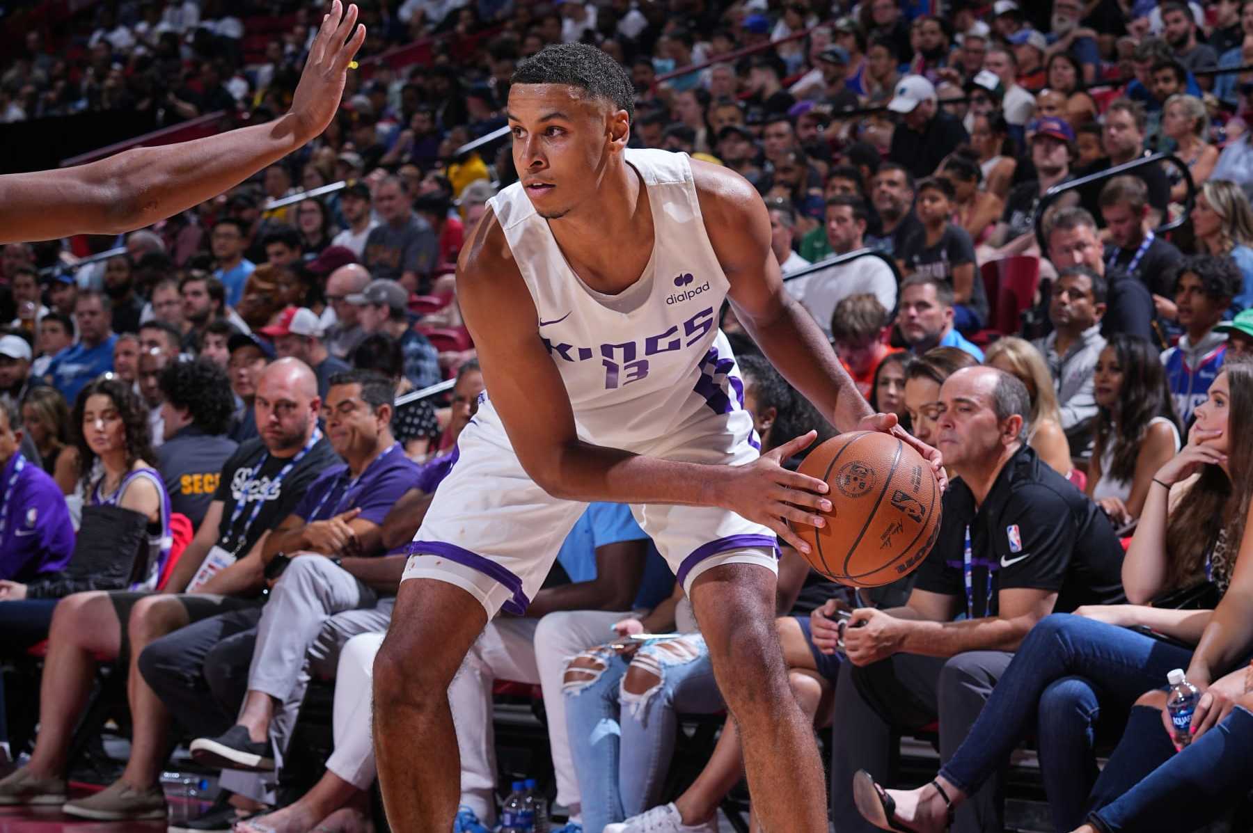 Las Vegas, NV - JULY 9: Keegan Murray #13 of the Sacramento Kings handles the ball during the game against the Orlando Magic during the 2022 Las Vegas Summer League on July 9, 2022 at the Thomas & Mack Center in Las Vegas, Nevada. NOTE TO USER: User expressly acknowledges and agrees that, by downloading and/or using this Photograph, user is consenting to the terms and conditions of the Getty Images License Agreement. Mandatory Copyright Notice: Copyright 2022 NBAE (Photo by Bart Young/NBAE via Getty Images) Las Vegas, NV - JULY 9: Keegan Murray #13 of the Sacramento Kings handles the ball during the game against the Orlando Magic during the 2022 Las Vegas Summer League on July 9, 2022 at the Thomas & Mack Center in Las Vegas, Nevada. NOTE TO USER: User expressly acknowledges and agrees that, by downloading and/or using this Photograph, user is consenting to the terms and conditions of the Getty Images License Agreement. Mandatory Copyright Notice: Copyright 2022 NBAE (Photo by Bart Young/NBAE via Getty Images)