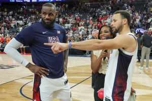 LeBron James Posts Video of Viral Steph Curry Team USA Highlight: 'We're Here Now!'