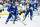 TORONTO, ON - APRIL 27: John Tavares #91 of the Toronto Maple Leafs plays the puck against the Boston Bruins during the second period in Game Four of the First Round of the 2024 Stanley Cup Playoffs at Scotiabank Arena on April 27, 2024 in Toronto, Ontario, Canada. (Photo by Kevin Sousa/NHLI via Getty Images)