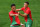 NICE, FRANCE - JULY 30: Amir Richardson #18 of Team Morocco celebrates scoring his team's first goal with teammate Bilal El Khannouss during the Men's group B match between Morocco and Iraq during the Olympic Games Paris 2024 at Stade de Nice on July 30, 2024 in Nice, France. (Photo by Marc Atkins/Getty Images)