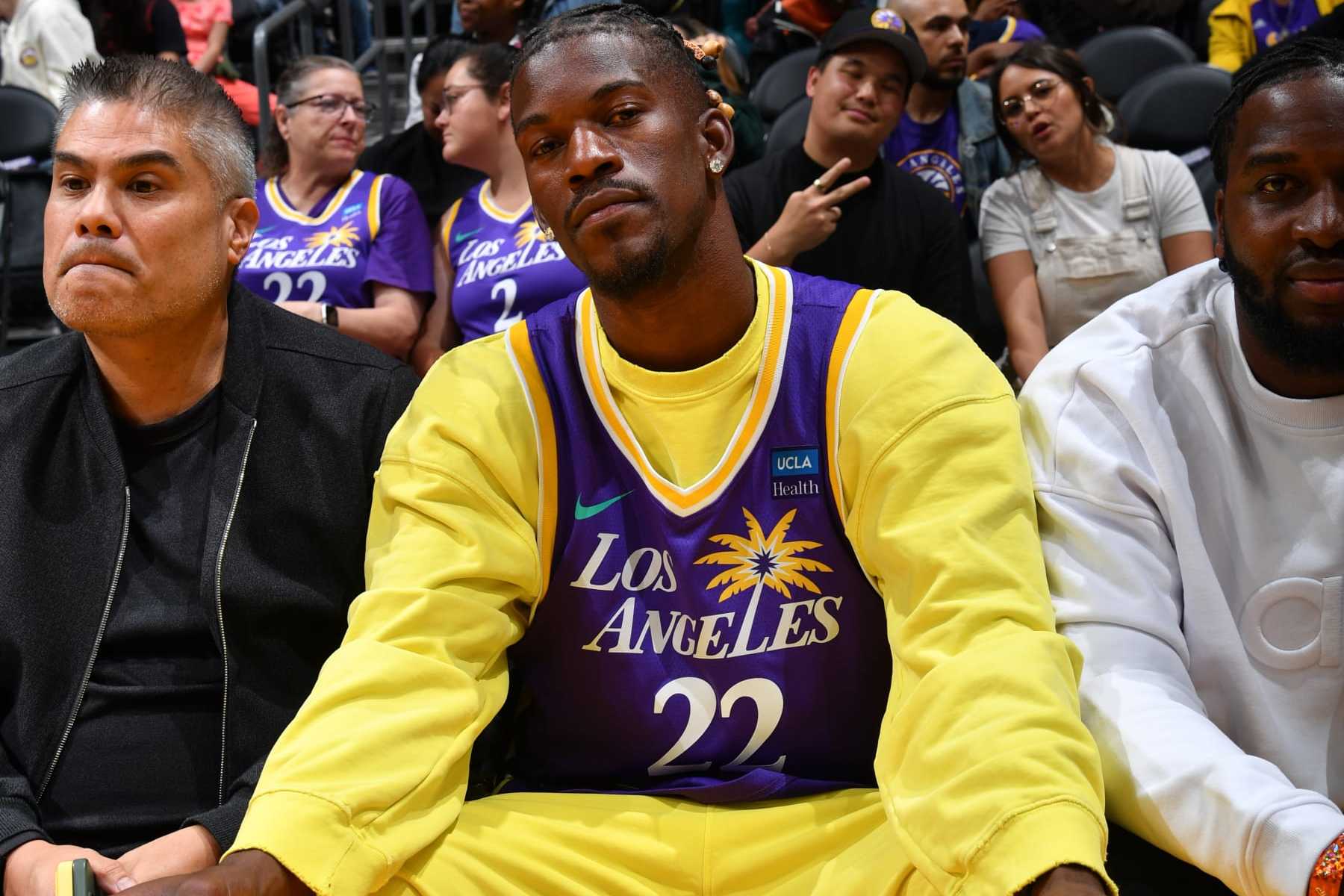 Video: Jimmy Butler Makes Cryptic Lakers Comment at Sparks Game amid NBA Trade Rumors