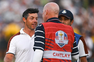 Rory McIlroy Has Heated Ryder Cup Confrontation With USA Caddie Joe LaCava on Video