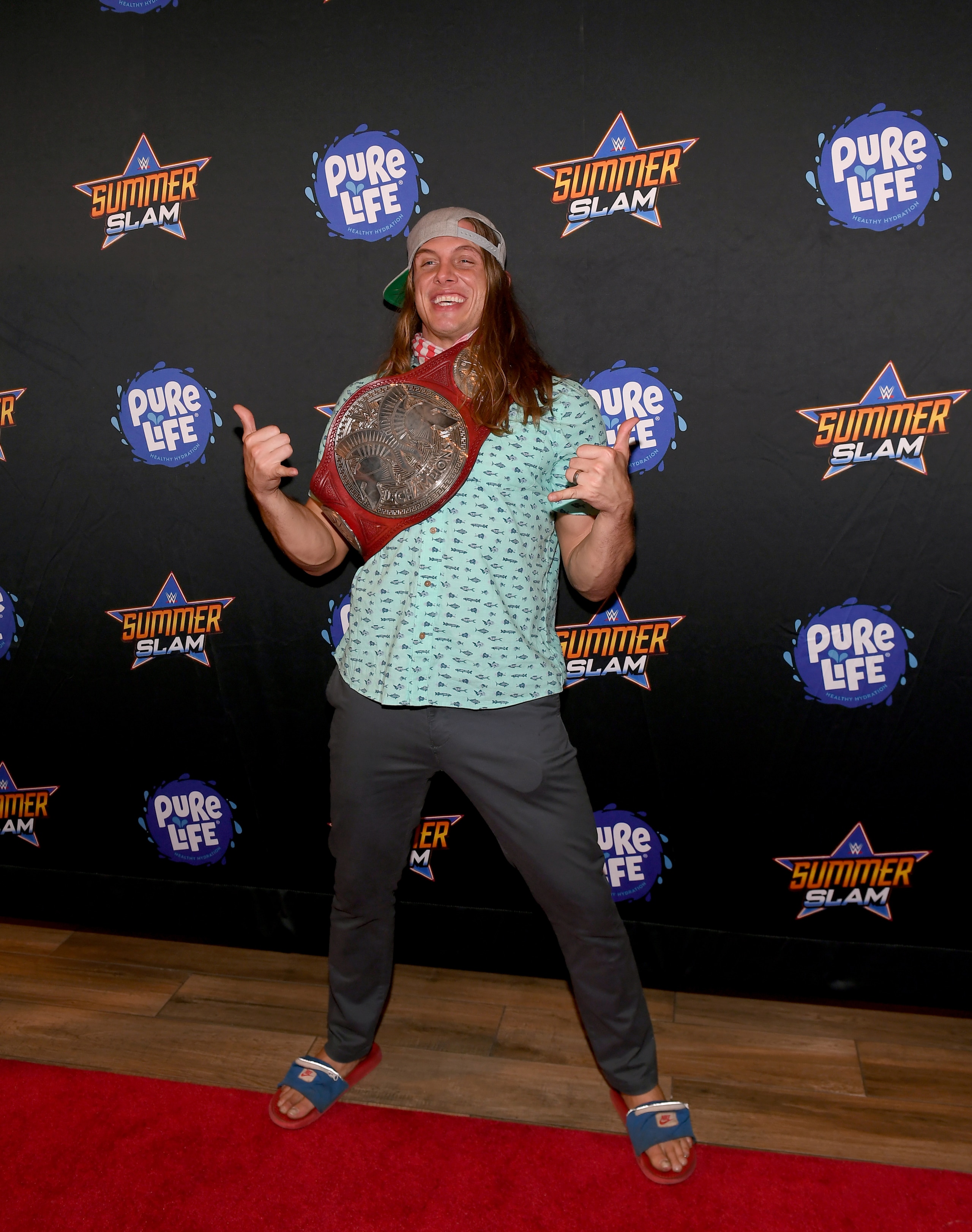 LAS VEGAS, NEVADA - AUGUST 21: Professional wrestler and former mixed martial artist Matt "Riddle" Riddle attends the WWE SummerSlam after party at Delano Las Vegas at Mandalay Bay Resort and Casino on August 21, 2021 in Las Vegas, Nevada. (Photo by Bryan Steffy/Getty Images for WWE SummerSlam After Party)