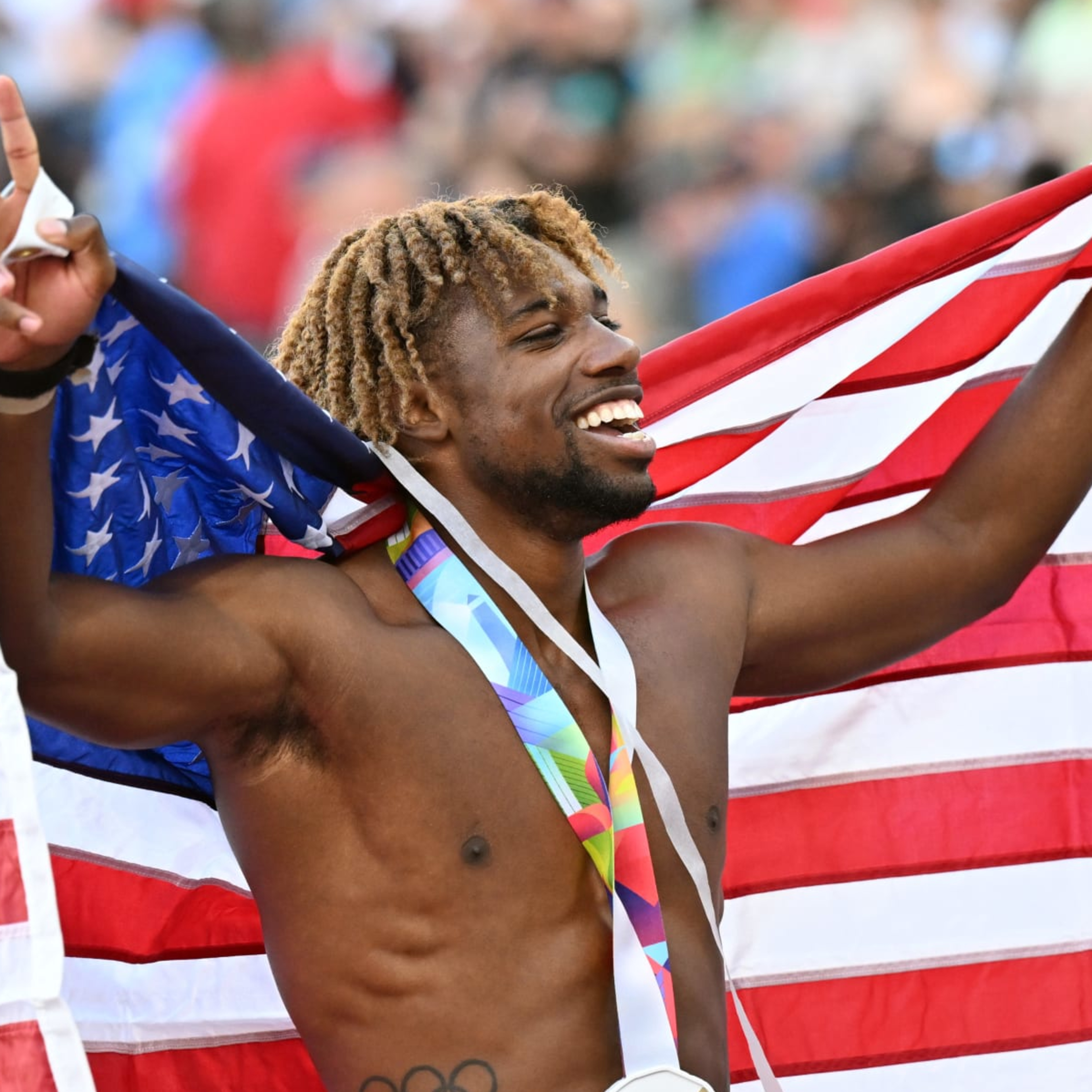 Noah Lyles Wins 200m Gold, Breaks Michael Johnson's American Record at 19.31 Sec..