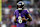 BALTIMORE, MD - JANUARY 28: Lamar Jackson #8 of the Baltimore Ravens runs across the field during the AFC Championship NFL football game against the Kansas City Chiefs at M&T Bank Stadium on January 28, 2024 in Baltimore, Maryland. (Photo by Perry Knotts/Getty Images)