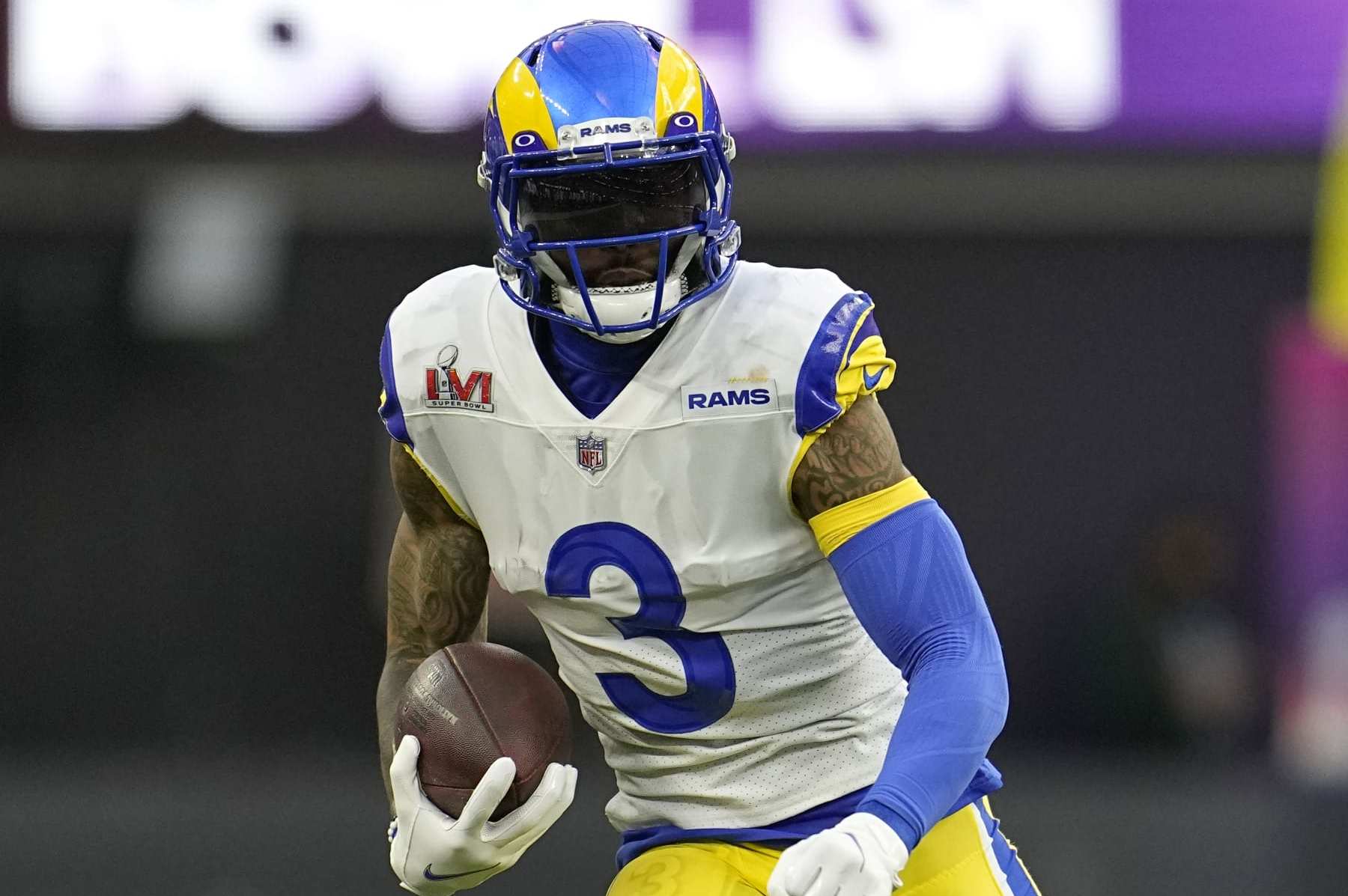 Odell Beckham Jr. Hoists Lombardi Trophy at Rams' Opener vs. Bills amid  Injury Rehab, News, Scores, Highlights, Stats, and Rumors